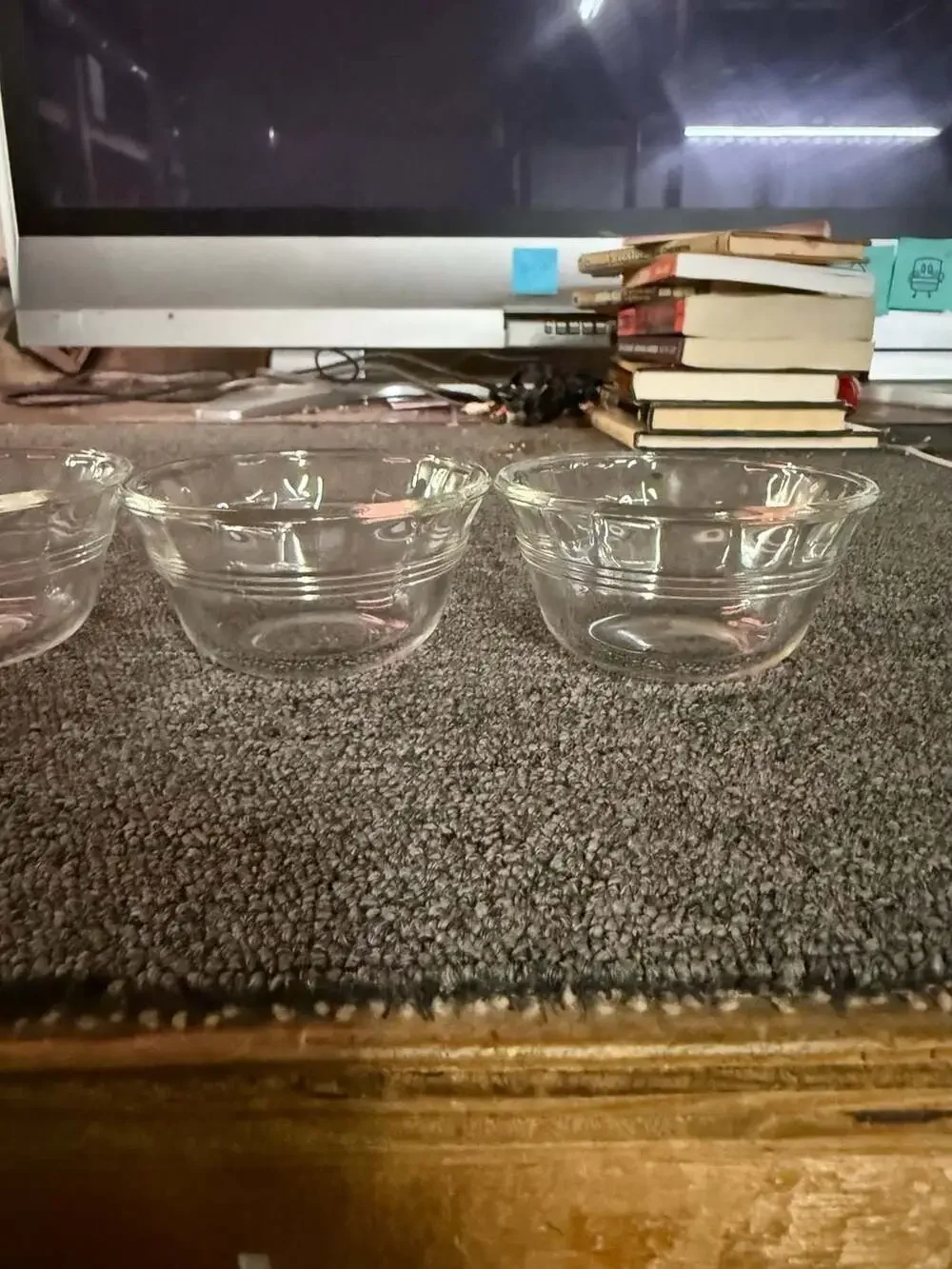 Pyrex Custard Cup Set of 4 Clear Glass 6 oz